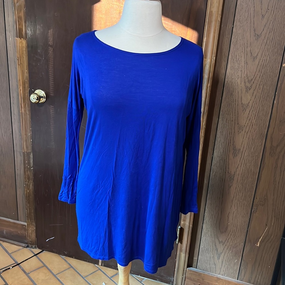 Blue Piko Dress